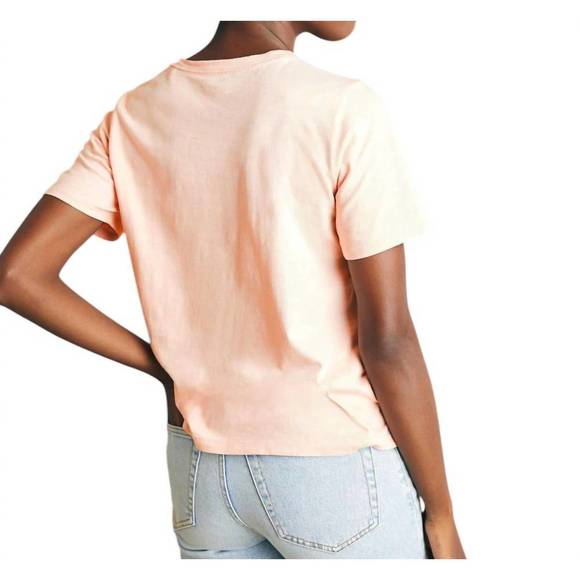 NEW FAHERTY sunwashed crew tee in peach whip - Picture 3 of 3